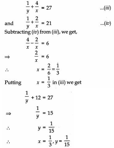 Pair of Linear Equations in Two Variables Class 10 Extra Questions Maths Chapter 3 with Solutions 11