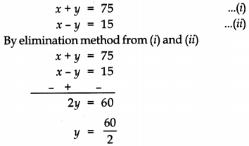 Pair of Linear Equations in Two Variables Class 10 Extra Questions Maths Chapter 3 with Solutions 12
