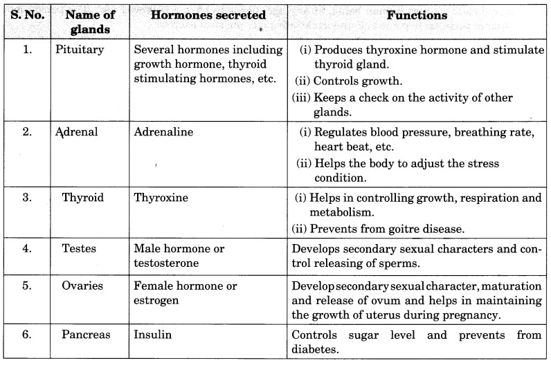 Reaching the Age of Adolescence Class 8 Extra Questions Science Chapter 10 1