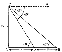 Some Applications of Trigonometry Class 10 Extra Questions Maths Chapter 9 with Solutions 19