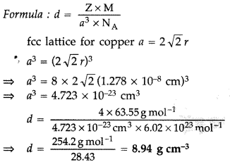 Important Questions for Class 12 Chemistry Chapter 1 The Solid State Class 12 Important Questions 12