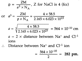 Important Questions for Class 12 Chemistry Chapter 1 The Solid State Class 12 Important Questions 14