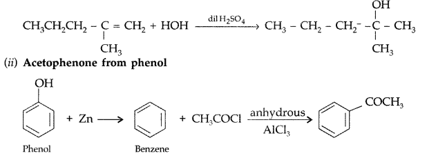 Important Questions for Class 12 Chemistry Chapter 11 Alcohols, Phenols