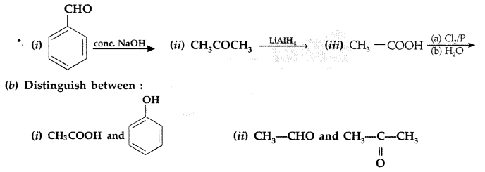 Important Questions for Class 12 Chemistry Chapter 12 Aldehydes, Ketones and Carboxylic Acids Class 12 Important Questions 157