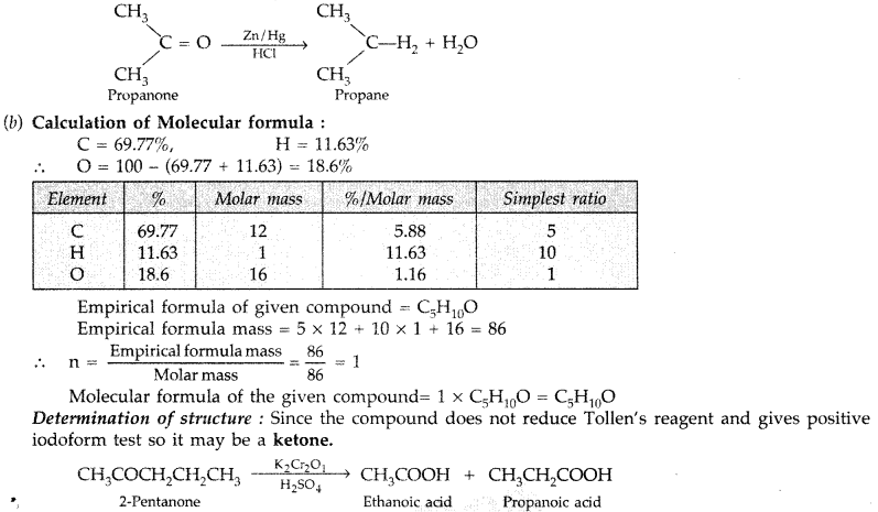 Important Questions for Class 12 Chemistry Chapter 12 Aldehydes, Ketones and Carboxylic Acids Class 12 Important Questions 43