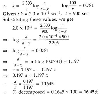 Important Questions for Class 12 Chemistry Chapter 4 Chemical Kinetics Class 12 Important Questions 9