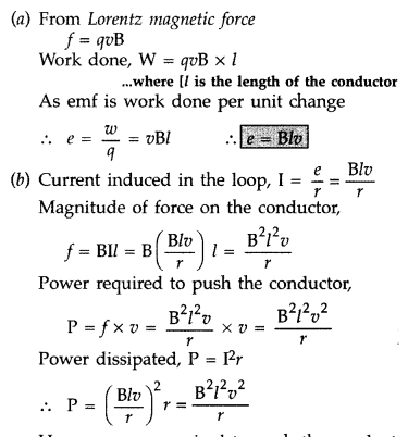 Important Questions for Class 12 Physics Chapter 6 Electromagnetic Induction Class 12 Important Questions 77