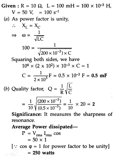 Important Questions for Class 12 Physics Chapter 7 Alternating Current Class 12 Important Questions 115