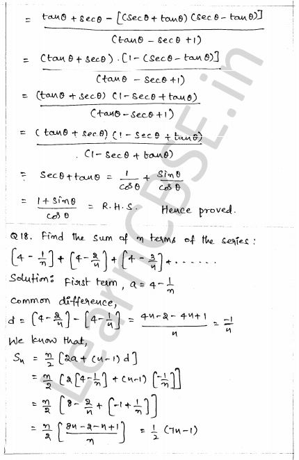 Solved CBSE Sample Papers for Class 10 Maths Paper 1 13