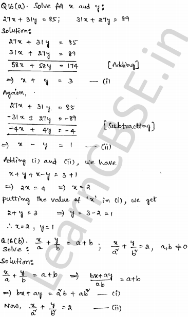 Solved CBSE Sample Papers for Class 10 Maths Set 2 10