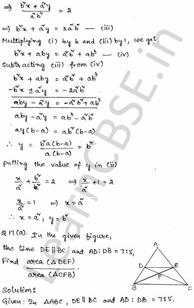 Solved CBSE Sample Papers for Class 10 Maths Set 2 11