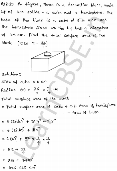 Solved CBSE Sample Papers for Class 10 Maths Set 3 1.13