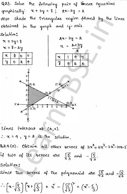Solved CBSE Sample Papers for Class 10 Maths Set 3 1.19