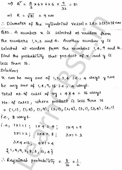 Solved CBSE Sample Papers for Class 10 Maths Set 4 1.17
