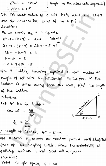Solved CBSE Sample Papers for Class 10 Maths Set 4 1.2