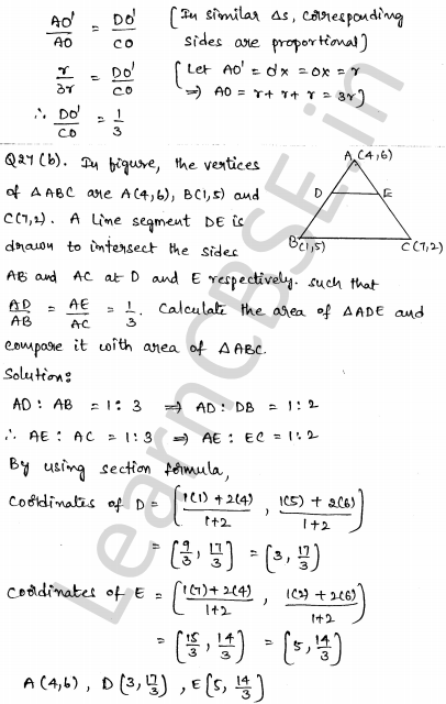Solved CBSE Sample Papers for Class 10 Maths Set 4 1.24
