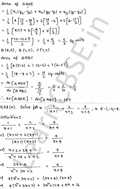 Solved CBSE Sample Papers for Class 10 Maths Set 4 1.25