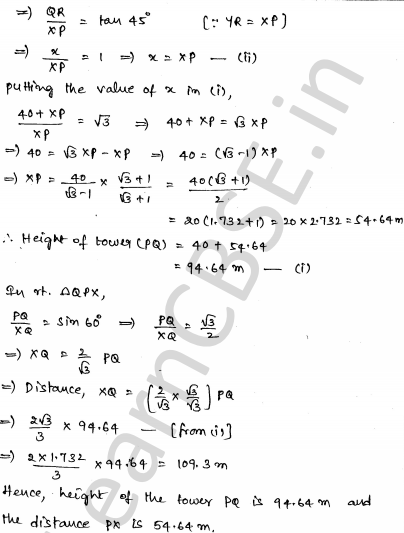 Solved CBSE Sample Papers for Class 10 Maths Set 4 1.28