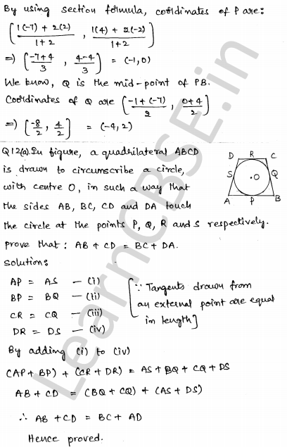 Solved CBSE Sample Papers for Class 10 Maths Set 4 1.6
