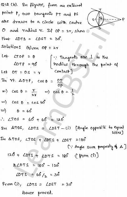 Solved CBSE Sample Papers for Class 10 Maths Set 4 1.7