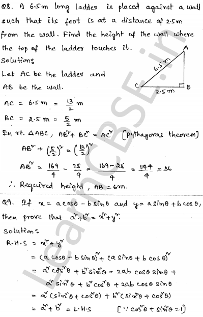 Solved CBSE Sample Papers for Class 10 Maths Set 6 1.5