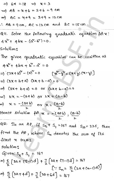 Solved CBSE Sample Papers for Class 10 Maths Set 6 1.8