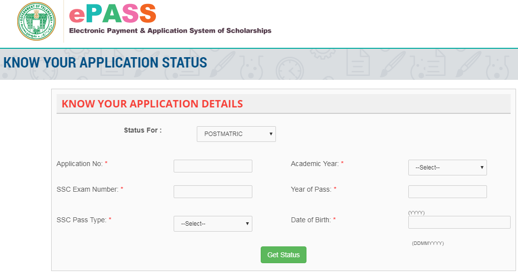TS ePASS Application Status