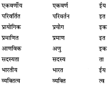 CBSE Class 9 Hindi B व्याकरण उपसर्ग-प्रत्यय 41