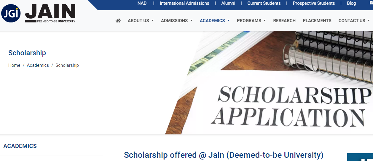 Jain Scholarship