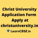 Christ University Application Form
