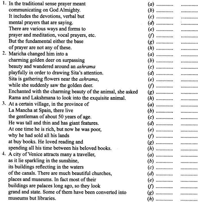 english worksheet for class 9 cbse with answers