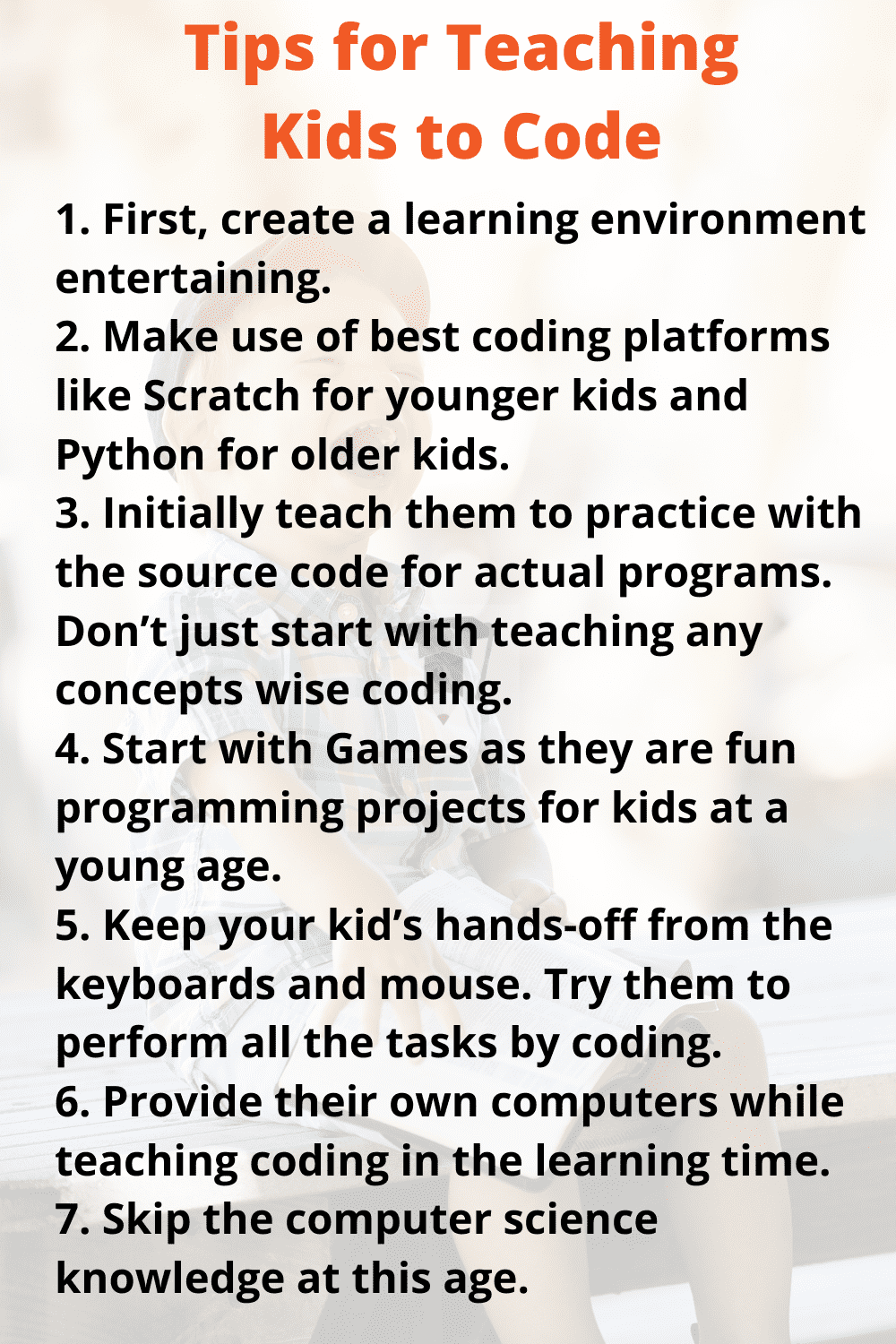 Tips for Teaching Kids to Code