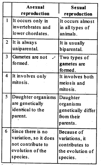 NCERT Solutions For Class 12 Biology Reproduction in Organisms Textbook Questions Q6