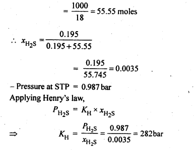 NCERT Solutions For Class 12 Chemistry Chapter 2 Solutions Textbook Questions Q6