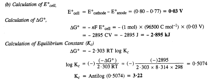NCERT Solutions For Class 12 Chemistry Chapter 3 Electrochemistry Exercises Q4.2