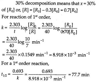 NCERT Solutions For Class 12 Chemistry Chapter 4 Chemical Kinetics Exercises Q19