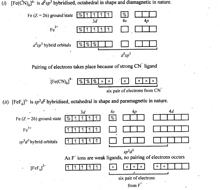 NCERT Solutions For Class 12 Chemistry Chapter 9 Coordination Compounds Exercises Q15