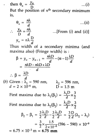 Important Questions for Class 12 Physics Chapter 10 Wave Optics Class 12 Important Questions 129