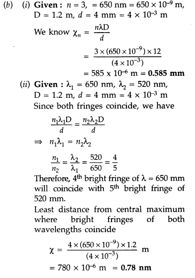 Important Questions for Class 12 Physics Chapter 10 Wave Optics Class 12 Important Questions 150