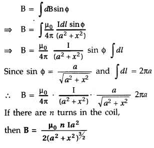 Important Questions for Class 12 Physics Chapter 4 Moving Charges and Magnetism Class 12 Important Questions 58