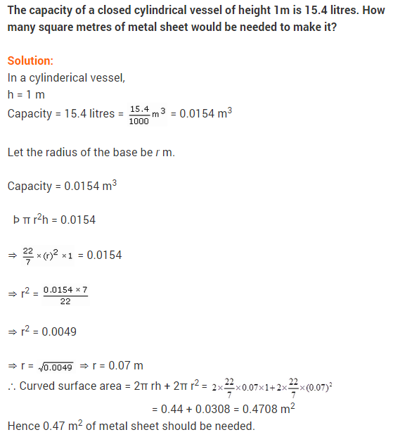 Maths NCERT Solutions Class 9 Chapter 13 Surface Areas and Volumes Ex 13.6 A6