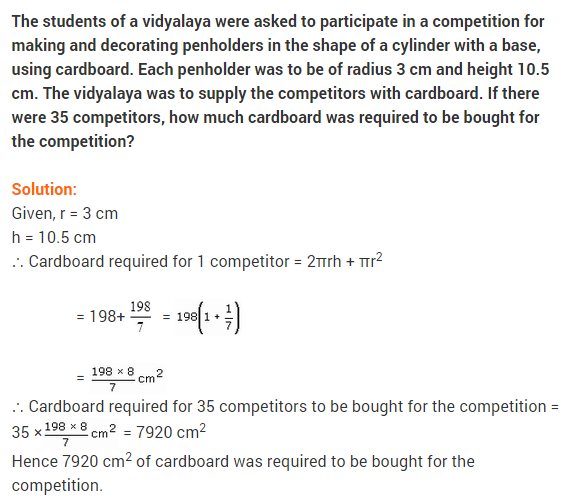 NCERT Solutions Class 9 Maths Chapter 13 Surface Areas and Volumes Ex 13.3 A2