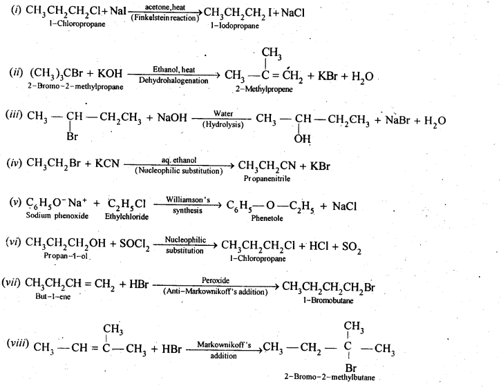 NCERT Solutions For Class 12 Chemistry Chapter 10 Haloalkanes and Haloarenes Exercises Q14.1