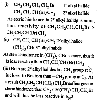 NCERT Solutions For Class 12 Chemistry Chapter 10 Haloalkanes and Haloarenes Intext Questions Q7.2