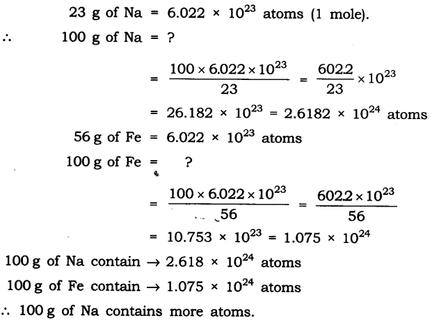 NCERT Solutions For Class 9 Science Chapter 3 Atoms and Molecules Intext Questions Page 42 Q2