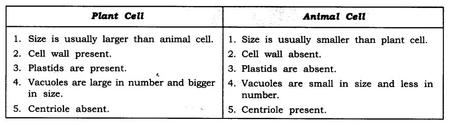 NCERT Solutions For Class 9 Science Chapter 5 The Fundamental Unit of Life
