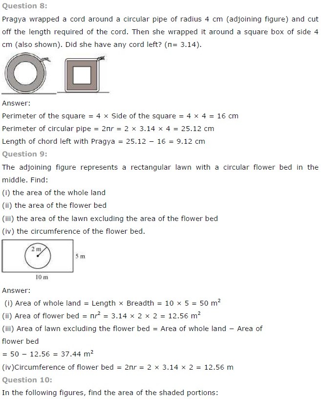 NCERT Solutions for Class 7 Maths Chapter 11 Perimeter and Area Ex 11.4 Q6