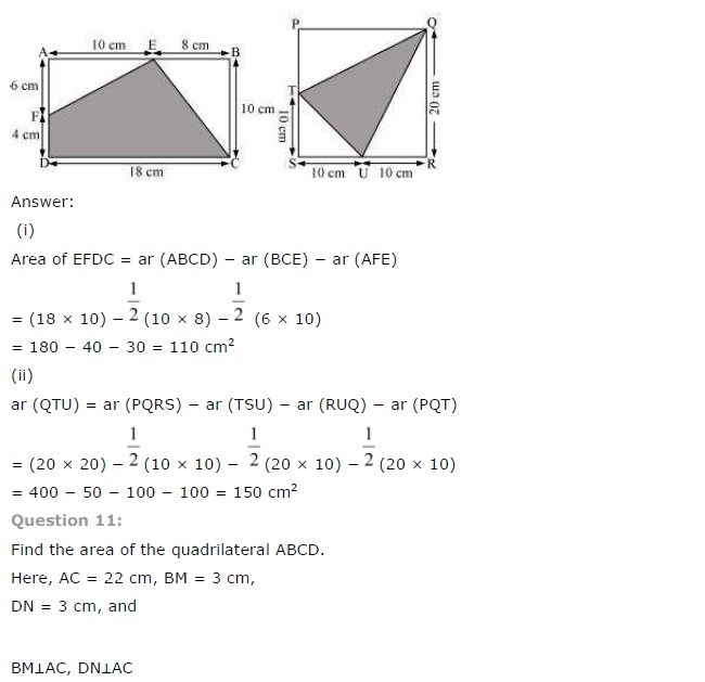 NCERT Solutions for Class 7 Maths Chapter 11 Perimeter and Area Ex 11.4 Q7