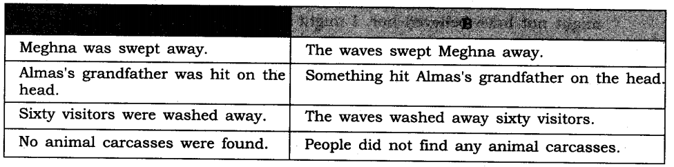 NCERT Solutions for Class 8 English Honeydew Chapter 2 The Tsunami Page 31 Q3