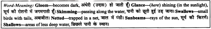 NCERT Solutions for Class 9 English Literature Chapter 6 The Brook Para Phrase Q10